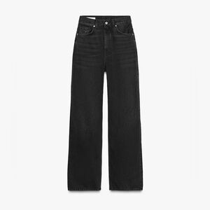 Zara Women's High-Rise Straight Leg Black Jeans 👖
